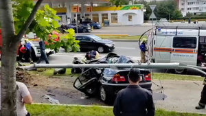 19-летний водитель BMW погиб в жуткой аварии на юго-западе Москвы