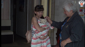 Жители Херсонской области, оказавшиеся в ПВР из-за разрушения Каховской ГЭС. Фото © Telegram / Минздрав России