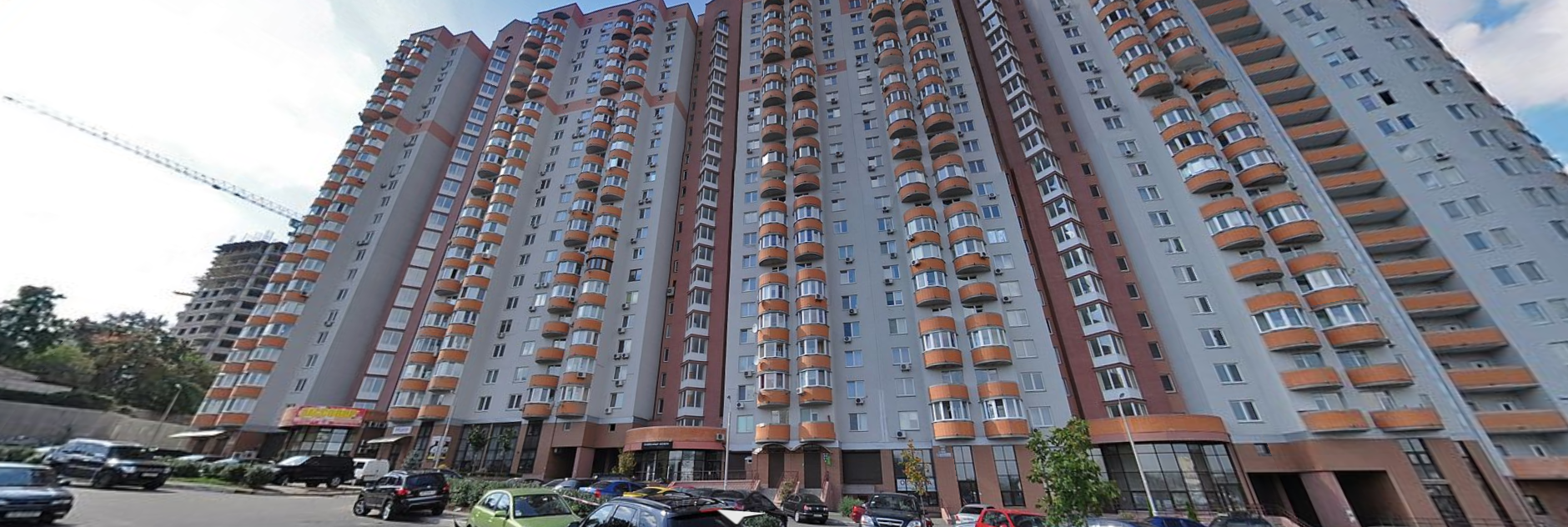 Высотка в Киеве, где находится квартира Бориса Коновалова. Скрин © yandex.ru/maps