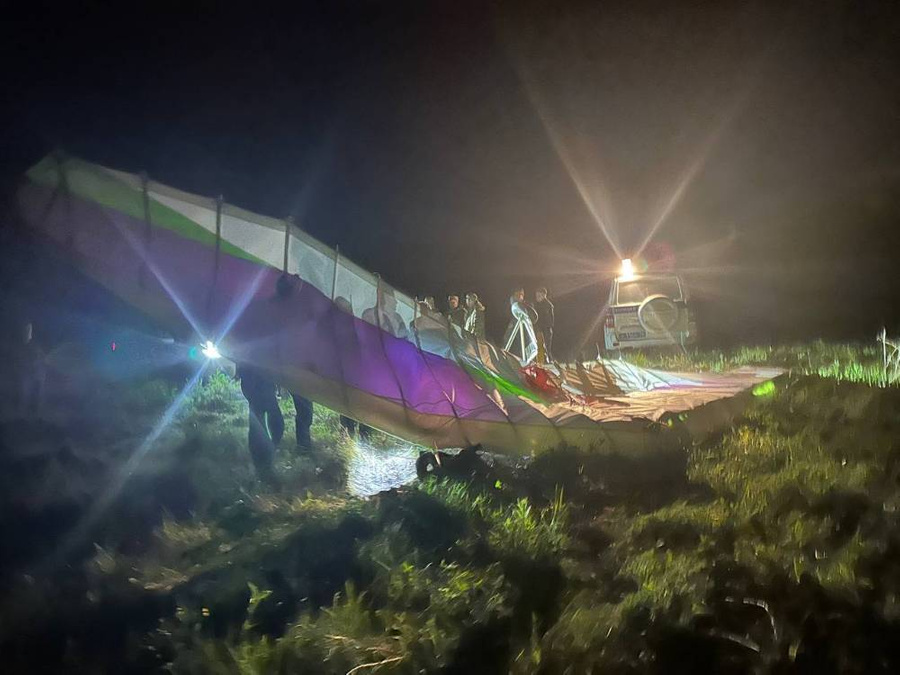 Упавший мотодельтаплан в Челябинской области. Обложка © Telegram / Уральская транспортная прокуратура