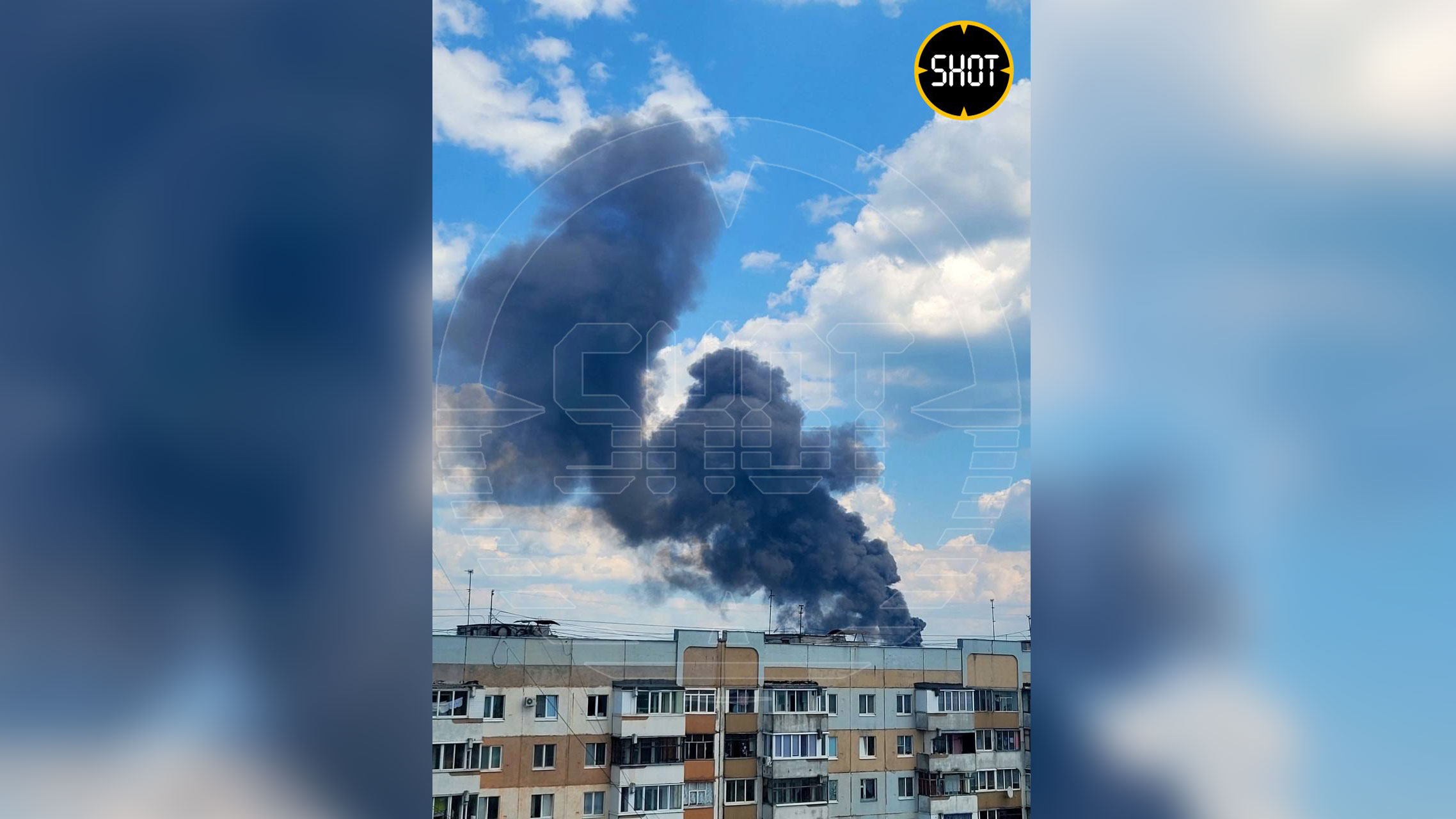В Брянске загорелся строящийся военный госпиталь