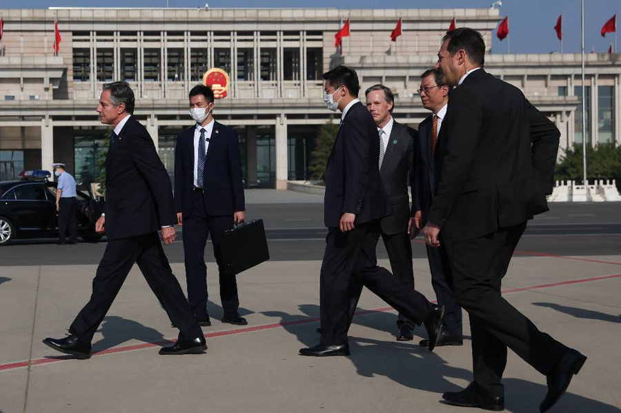 Визит госсекретаря США Энтони Блинкена в Китай. Фото © ТАСС / AP / Leah Millis