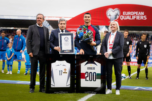Роналду стал первым в истории футболистом, сыгравшим 200 матчей за сборную