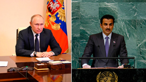 Путин провёл переговоры с эмиром Катара Тамимом бен Хамадом Аль Тани