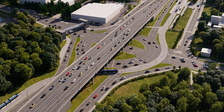 На востоке Москвы проложат трамвайную линию. Обложка © mos.ru