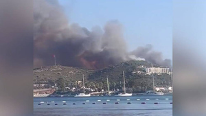 Курортную провинцию Турции охватил мощный лесной пожар