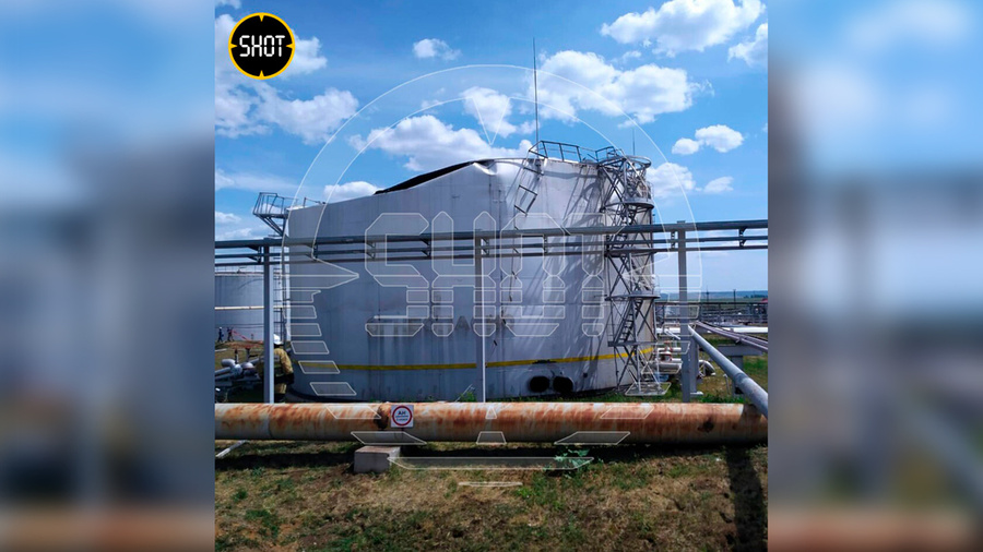 Резервуар с химикатами, который взорвался в Татарстане. Обложка © Telegram / SHOT