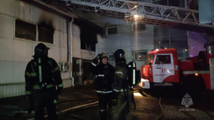 В Красноярске произошёл пожар в здании ГИБДД