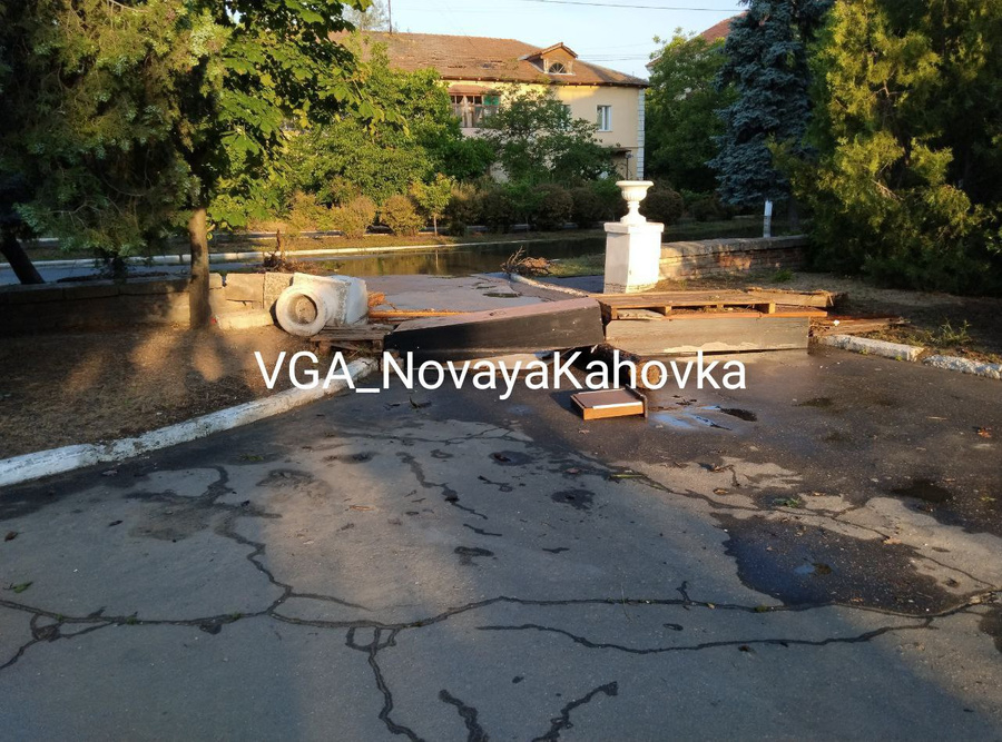 В Новой Каховке продолжает спадать уровень воды. Фото © t.me / Администрация Новокаховского городского округа 