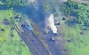 Минобороны показало видео уничтожения техники ВСУ под Донецком