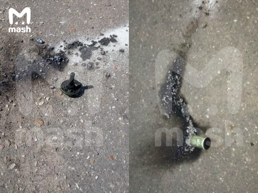 Гранаты, которые были взорваны на территории медцентра в Одинцове. Обложка © Telegram / Mash