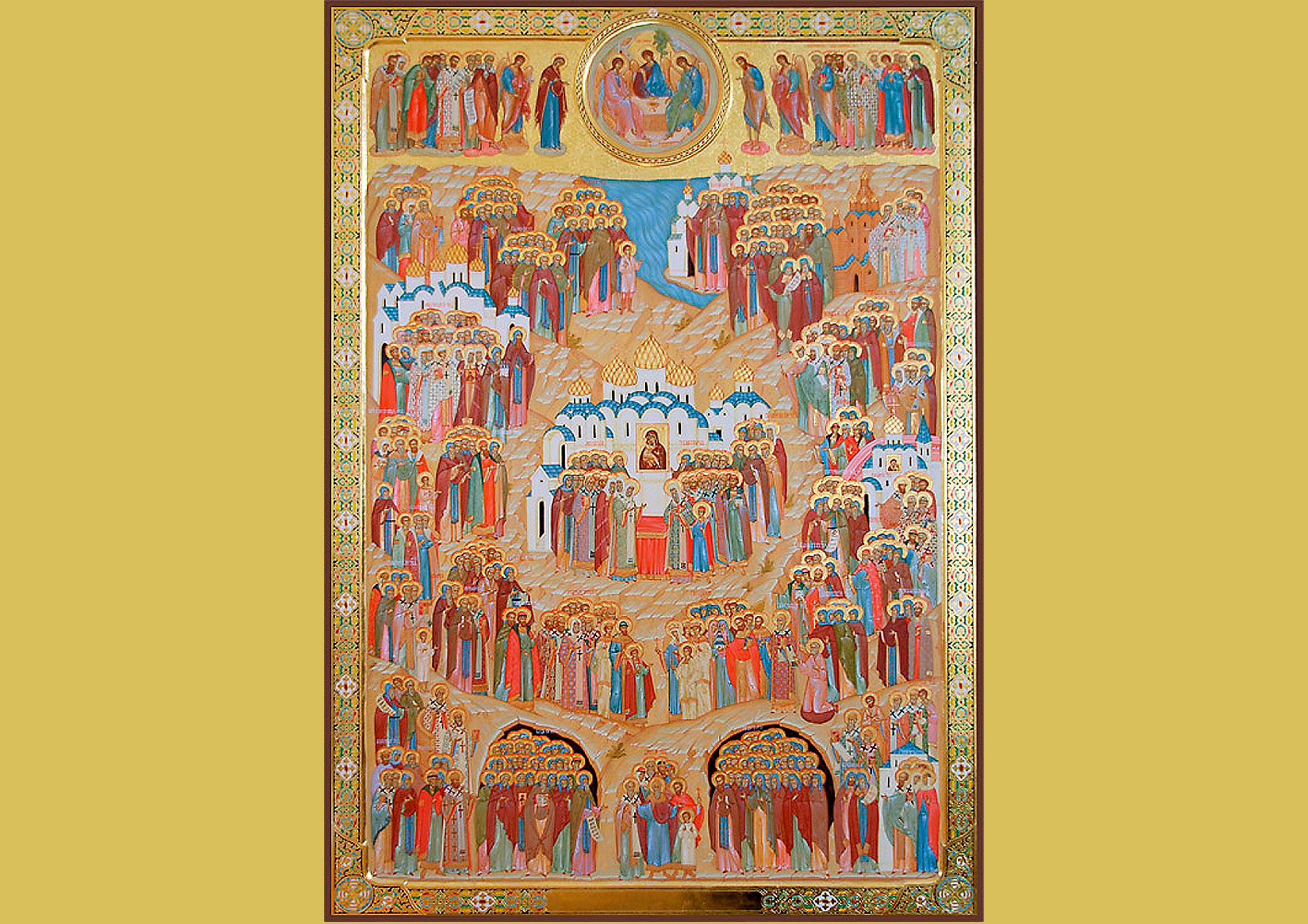 Икона "Собор всех святых, в земле Русской просиявших". Фото © Flickr / Иконописная мастерская "Елеон"
