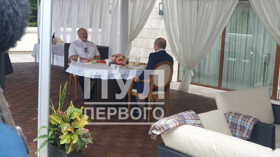 В Сочи началась встреча Путина и Лукашенко. Фото © телеграм-канал "Пул Первого"