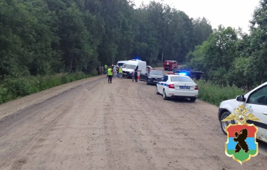 Кадр с места ДТП в Карелии. Обложка © VK / МВД по Республике Карелия