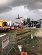 Пять человек погибло после падения самолёта Cessna на ангар с людьми в Польше. Фото © twitter / davidvaccaro665 