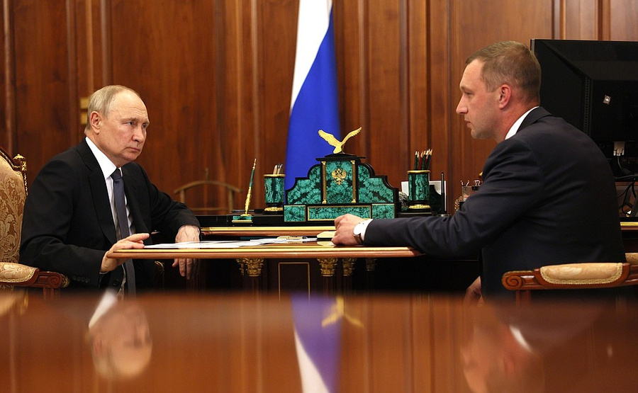Встреча Путина с губернатором Саратовской области. Обложка © Кremlin.ru
