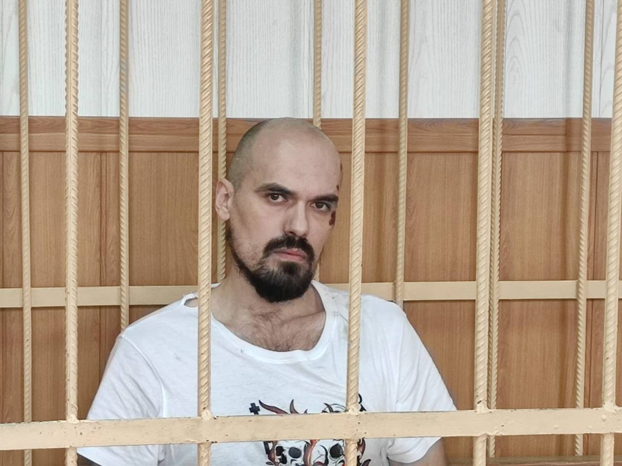 Константин Страчуков, пытавшийся поджечь Мавзолей Ленина. Обложка © Telegram / Московские суды общей юрисдикции