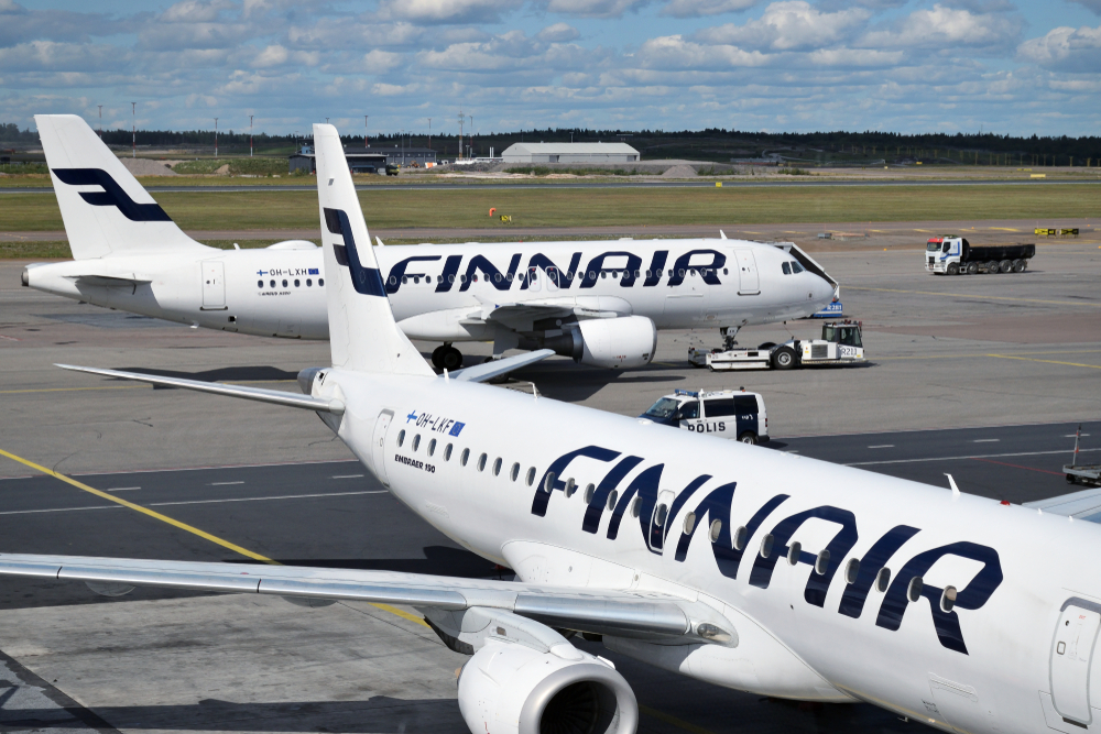 Авиакомпания Finnair терпит убытки из-за невозможности летать через территорию России. Фото © Shutterstock
