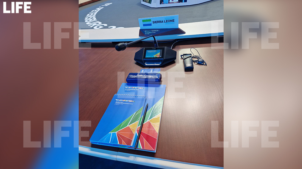 Место участника саммита Россия – Африка. Фото © LIFE