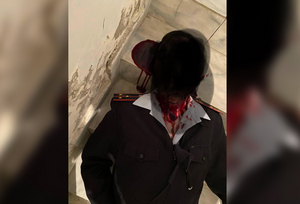 Опубликован кровавый фотоотчёт об "убийстве" участкового из Краснодара для бабули-заказчицы