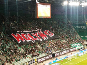 Припомнили Волынь: Польские болельщики вновь вывесили антиукраинские баннеры на матче 