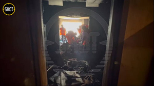 Опубликовано первое видео из квартиры в Красногорске, где взорвался дезодорант