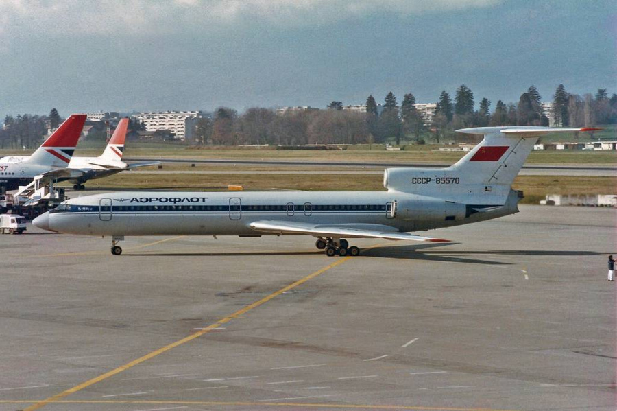 Ту-154 — самый массовый пассажирский самолёт отечественного производства. Фото © Flickr / M.Oertle
