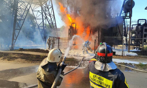 В Волгограде вспыхнул пожар на заводе "Красный Октябрь"