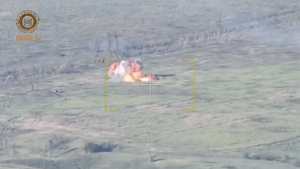 Появилось видео уничтожения БМП Bradley и танков ВСУ отрядом БПЛА в зоне СВО