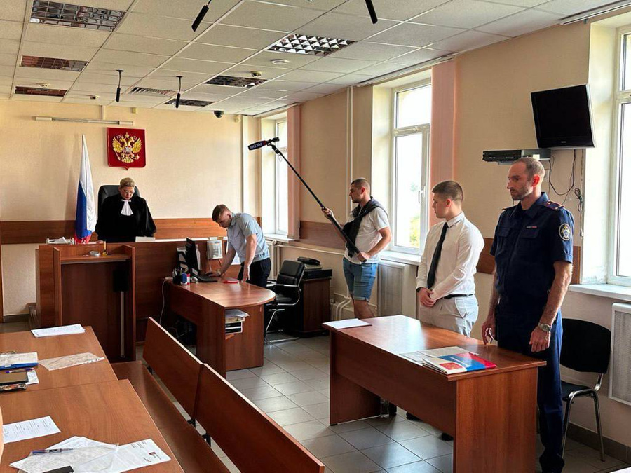 Заседание суда по делу о нападении на журналистов в Москве. Обложка © Telegram / "Столичный СК"
