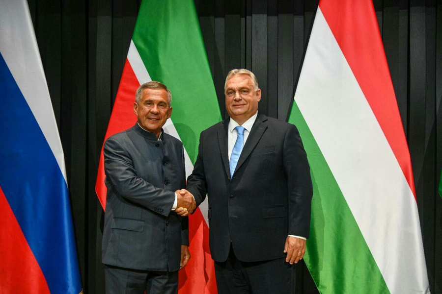 Рустам Минниханов и Виктор Орбан. Фото © Telegram / rustamminnikhanov