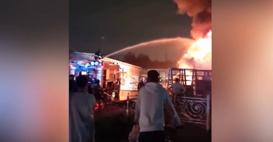 Огнеборцы локализовали возгорание в подмосковном городском округе Истра. Обложка © t.me / МЧС России