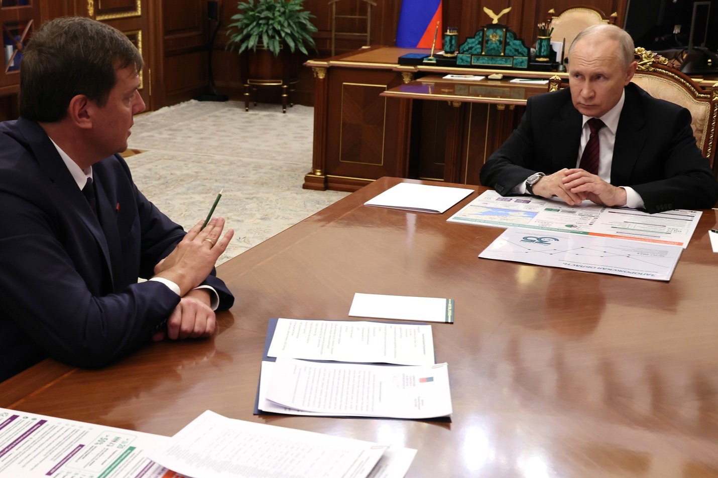 Путин на встрече с Балицким похвалил работу властей Запорожской области