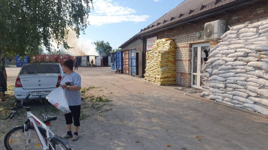 Последствия атаки ВСУ по селу в Белгородской области. Фото © Telegram / Настоящий Гладков