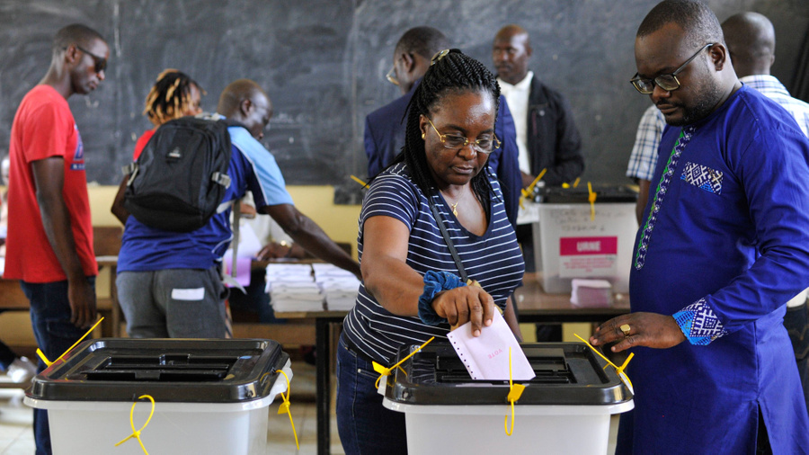 <p>Всеобщие выборы в Габоне. Обложка © ТАСС / STR</p>