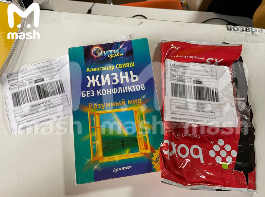 Мошенники прислали москвичке книгу вместе стайлера. Фото © t.me / Mash