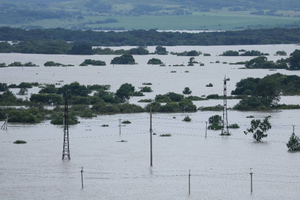 Масштабное наводнение в Приморье сняли на видео с самолёта