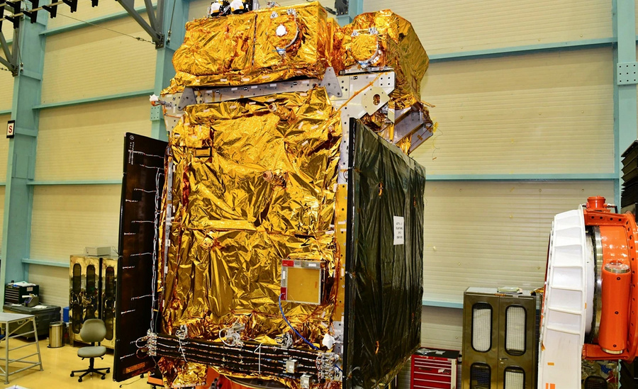 Исследовательская станция Aditya-L1. Фото © Twitter.com / ISRO