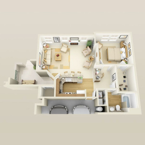 Планировка типовых апартаментов в Venecia. Фото © lasvegasliving.com