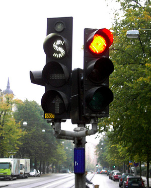 Светофор в Швеции.Фото © Wikipedia