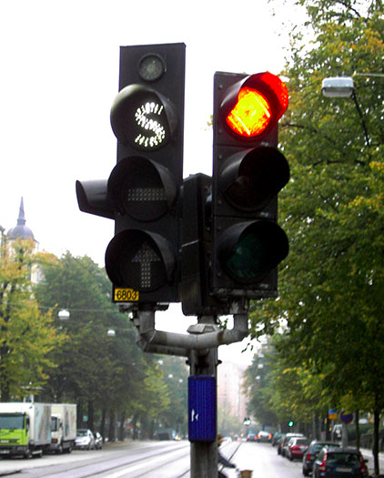 Светофор в Швеции.Фото © Wikipedia