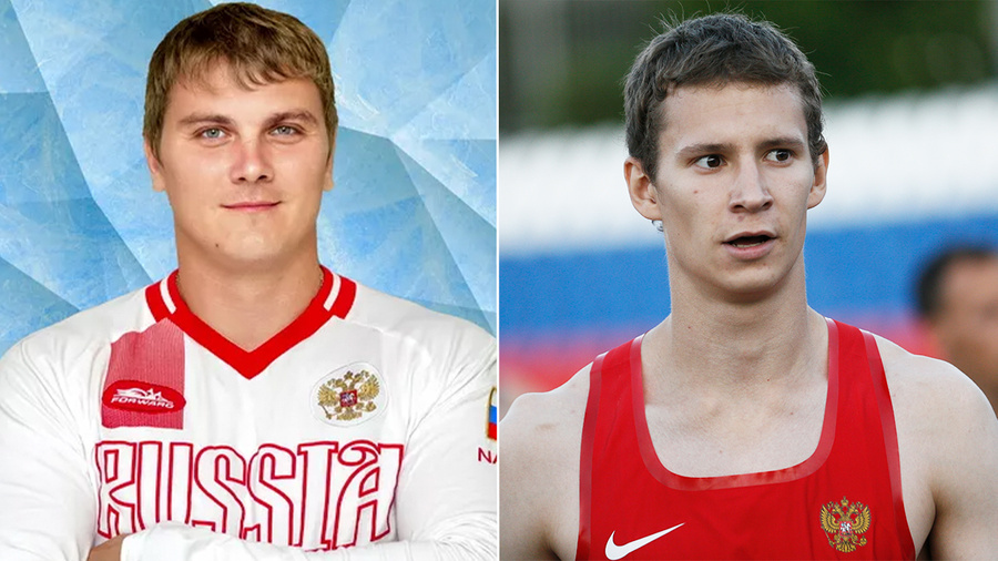 (Слева направо) Бобслеист Юрий Селихов и легкоатлет Денис Огарков. Обложка © rus.team, © ТАСС / Александр Щербак