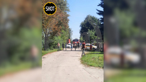 Появились фото с места уничтожения украинского дрона-камикадзе в Подмосковье