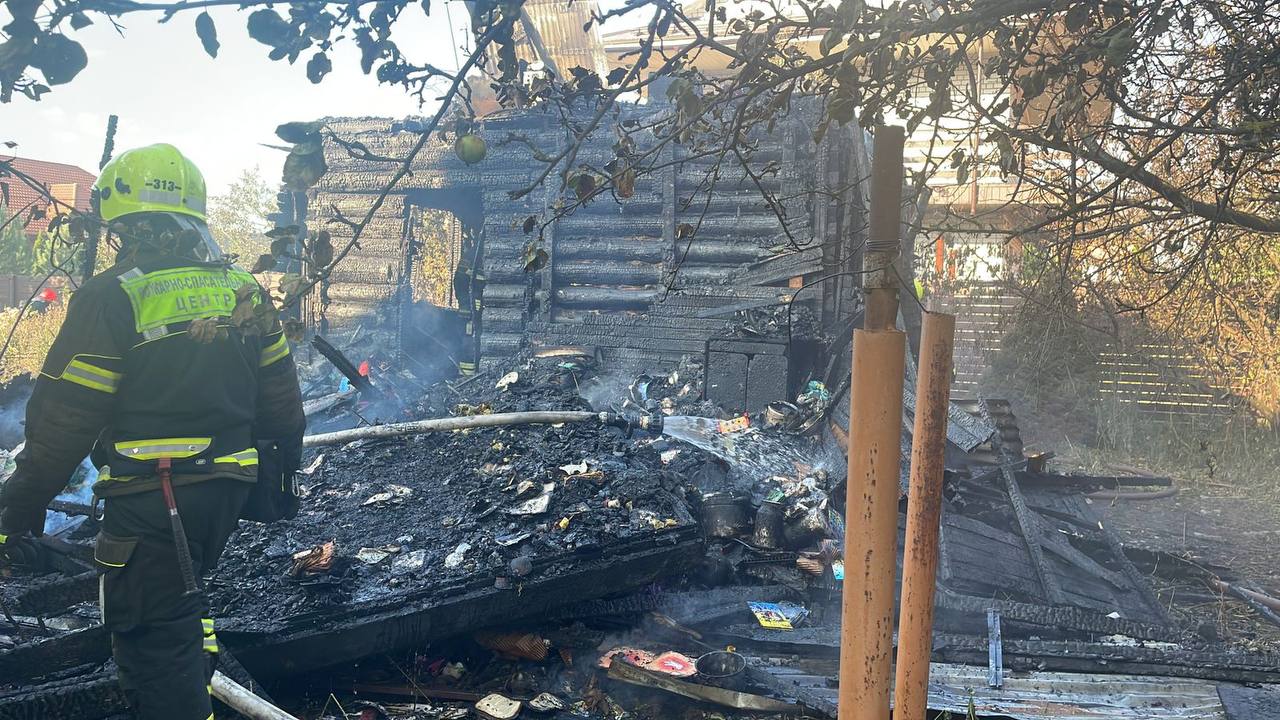 Тело женщины нашли в сгоревшем доме в Новой Москве