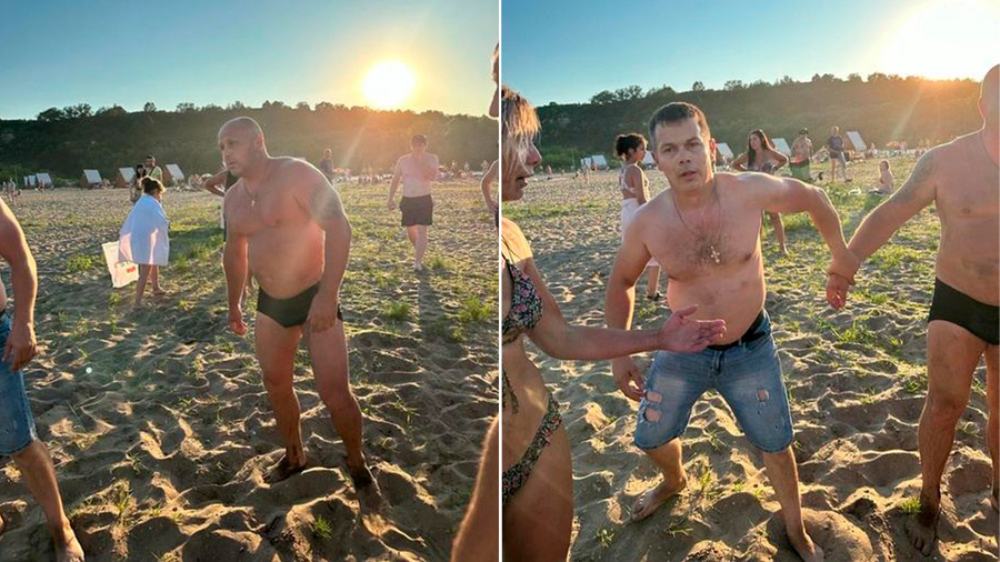 Фотографии мужчин, которые, по словам очевидцев, избили подростков и беременную женщину на пляже в Липецкой области. Обложка © ВК / ЛипецкМедиа