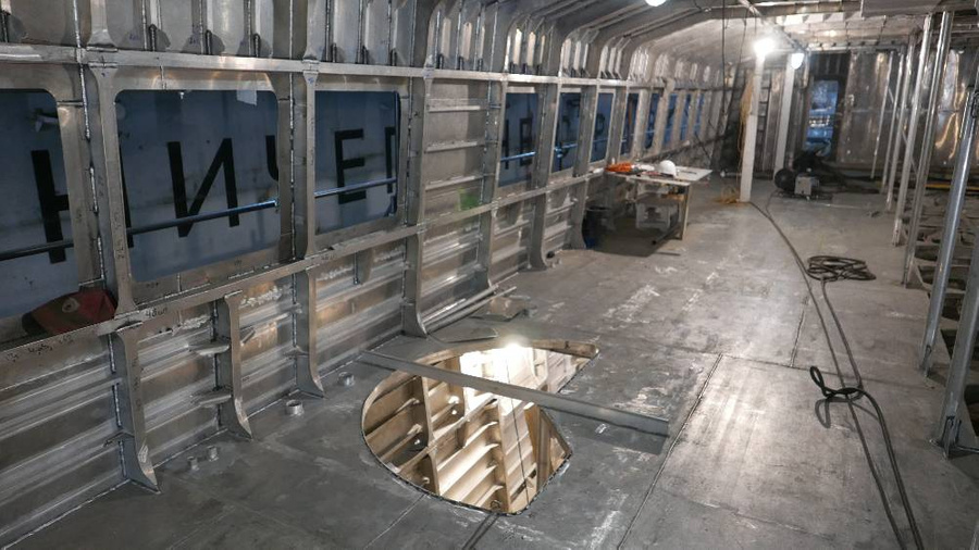 Строящийся в Иркутске пассажирский катамаран на подводных крыльях. Фото © Алюминиевая ассоциация