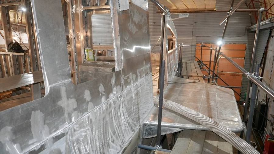 Строящийся в Иркутске пассажирский катамаран на подводных крыльях. Фото © Алюминиевая ассоциация