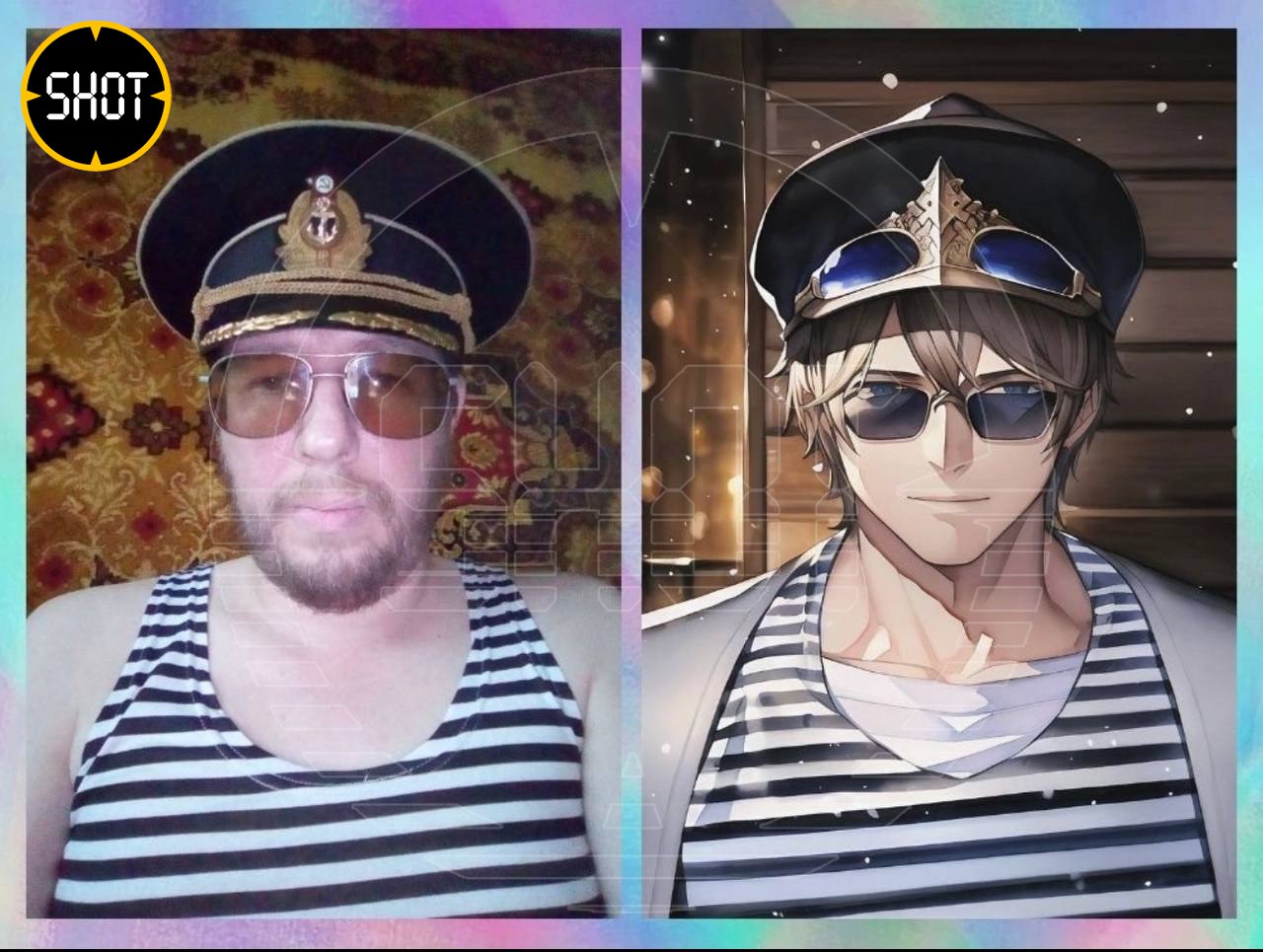 47-летний слесарь Алексей умеет и в аниме. Фото © t.me / SHOT