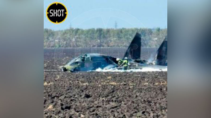 Стала известна причина крушения истребителя Су-34 под Воронежем. Обложка © T.me / shot_shot