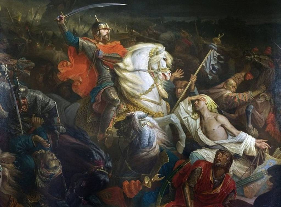 "Куликовская битва", Адольф Ивон. Фото © Wikiprdia / Ghirlandajo
